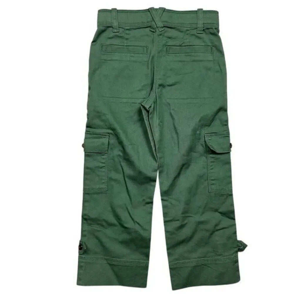 J. Crew Crewcuts Girls' Cargo Pants Green Size 6 Stretch‎ Chino Casual Utility
